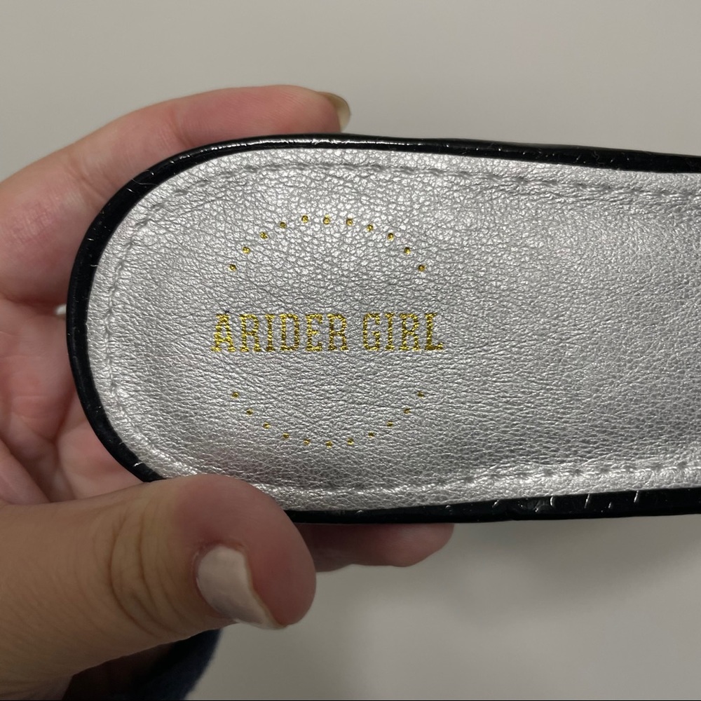 A Rider Girl Slip On Mules - 6.5 Black - Picture 4 of 4